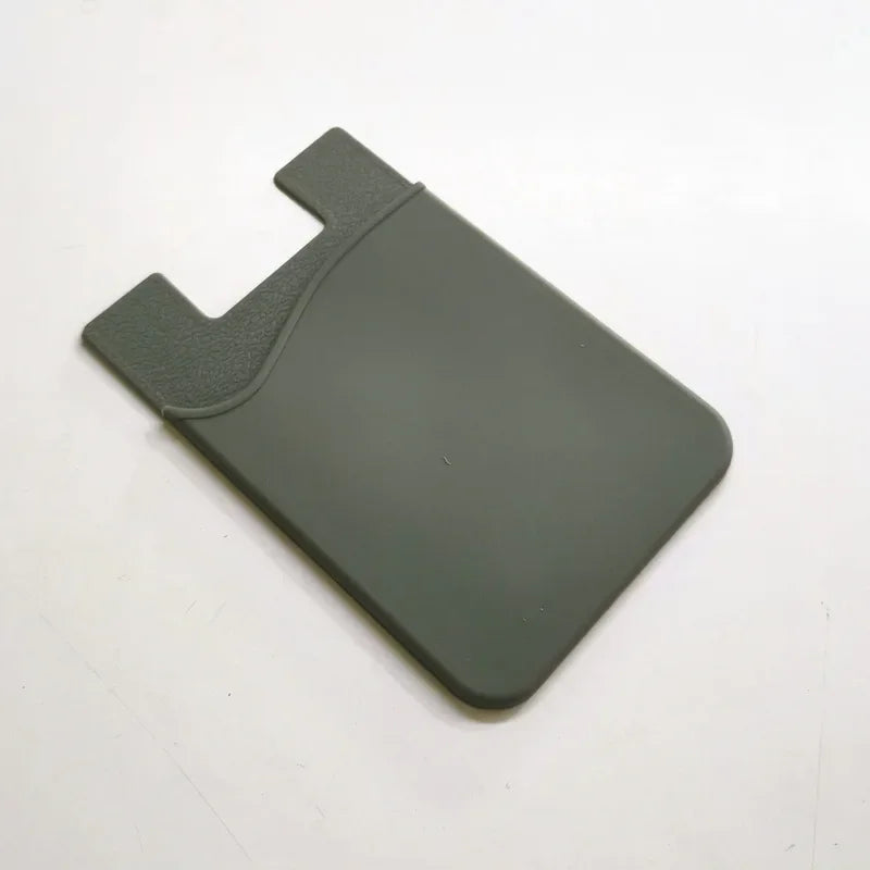 1PCS  Silicone Business Credit Pocket Adhesive Fashion Women Men Cell Phone ID Card Cover Holder Slim Case Sticker Case Bags