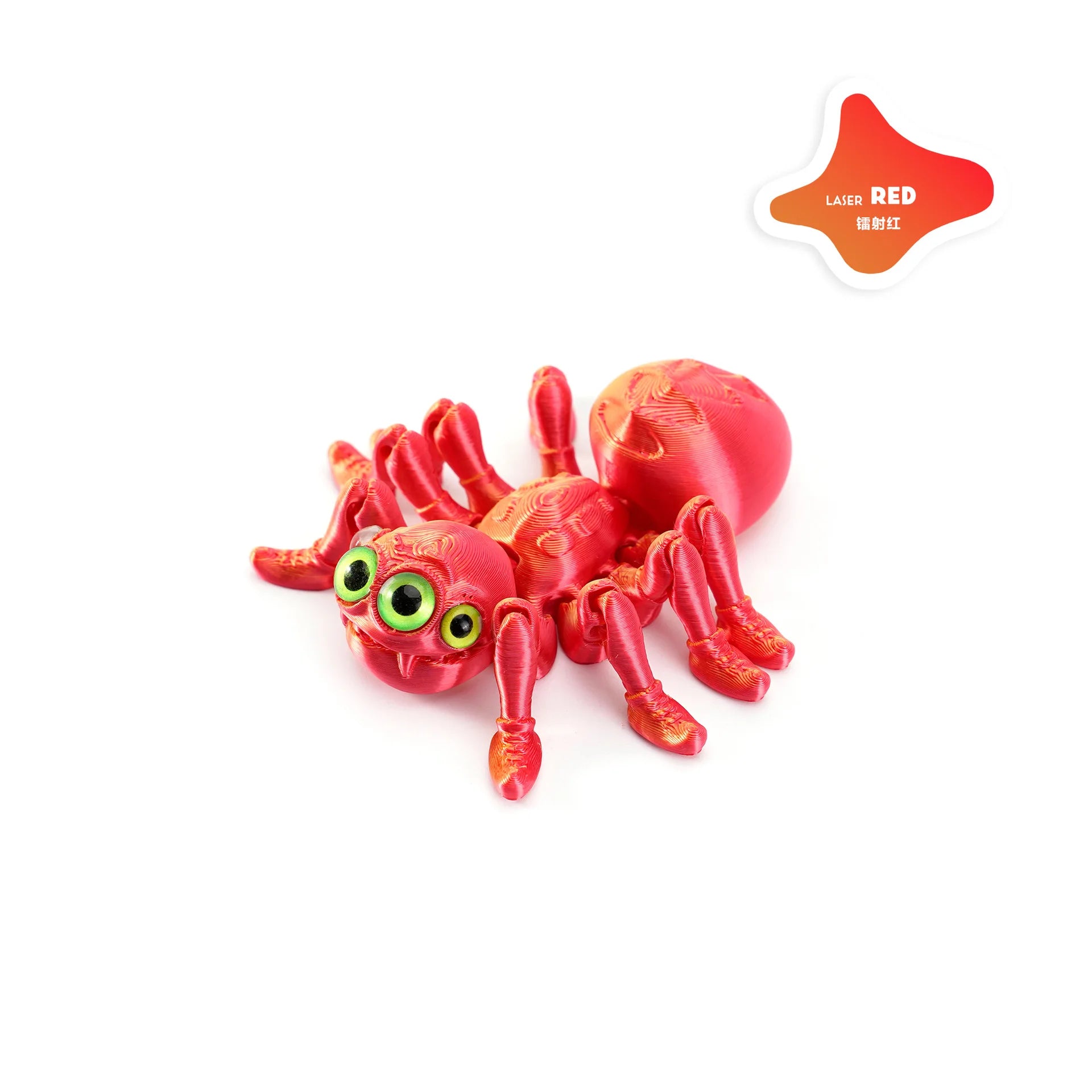 3D Printed Spider, Articulated 3D Animals,Relief Stress Fidget Toys, Desktop Pet Halloween Surprise Gift for Home Office Décor