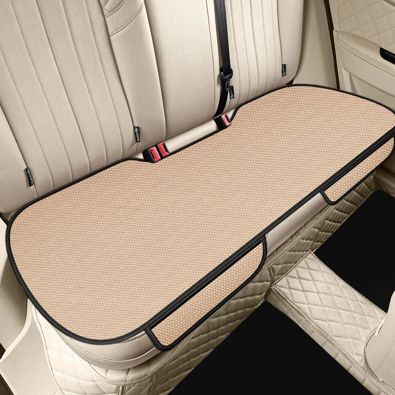 Breathable Ice Silk Car Seat Cushion Non-slip and Wear-resistant Solid Color Ice Silk Car Seat Cover, Universal Fit Most Cars