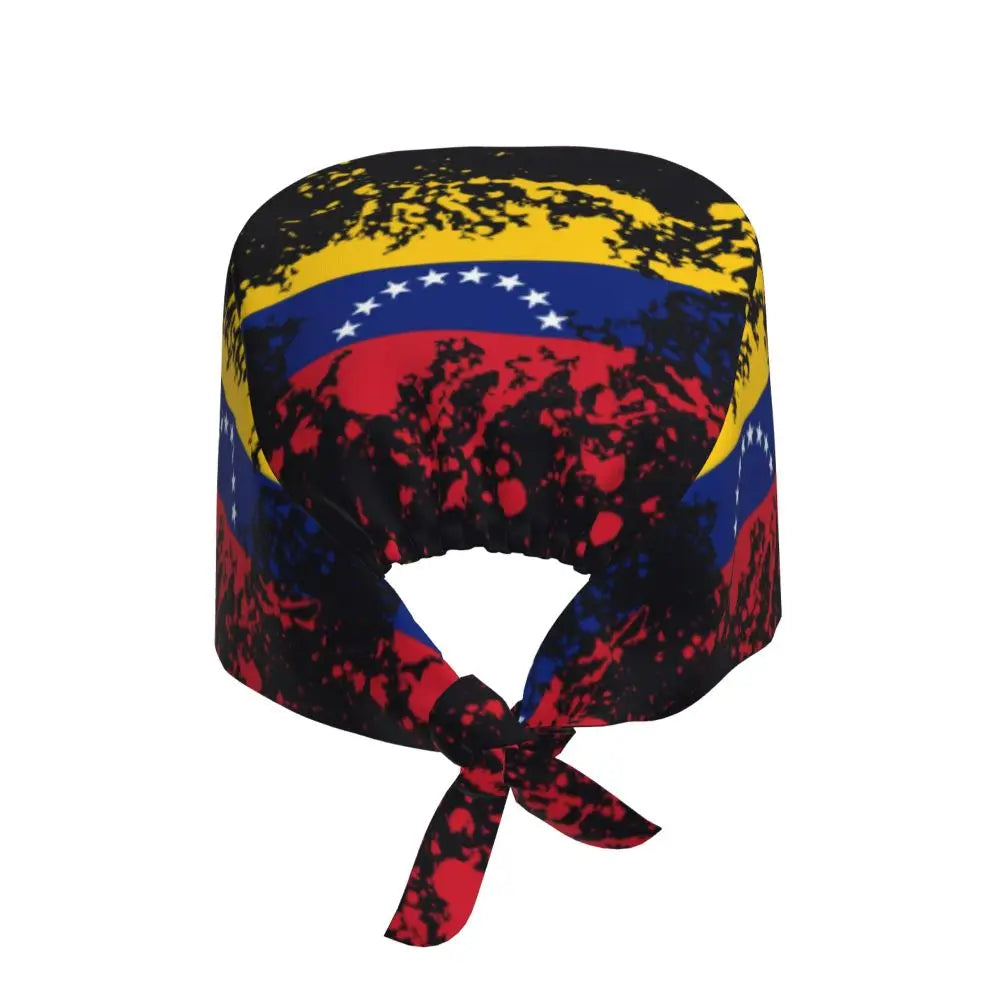 Custom Flour Bread VZLA Venezuelan Working Hat Women Men America VZLA Surgical Hat Scrub Nursing Doctor Surgeon Cap for Dentist