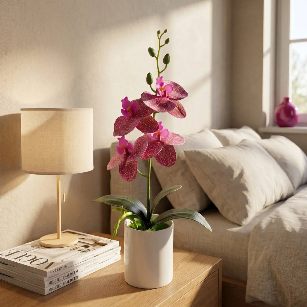 Artificial Potted Orchid Plant
