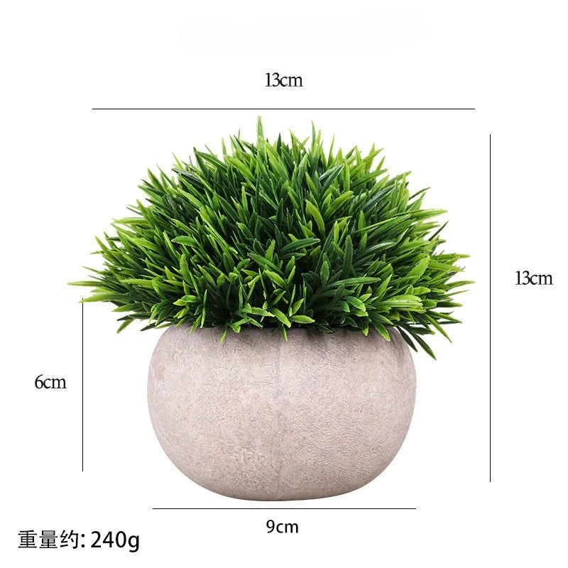 Artificial Green Plants Flower Pot