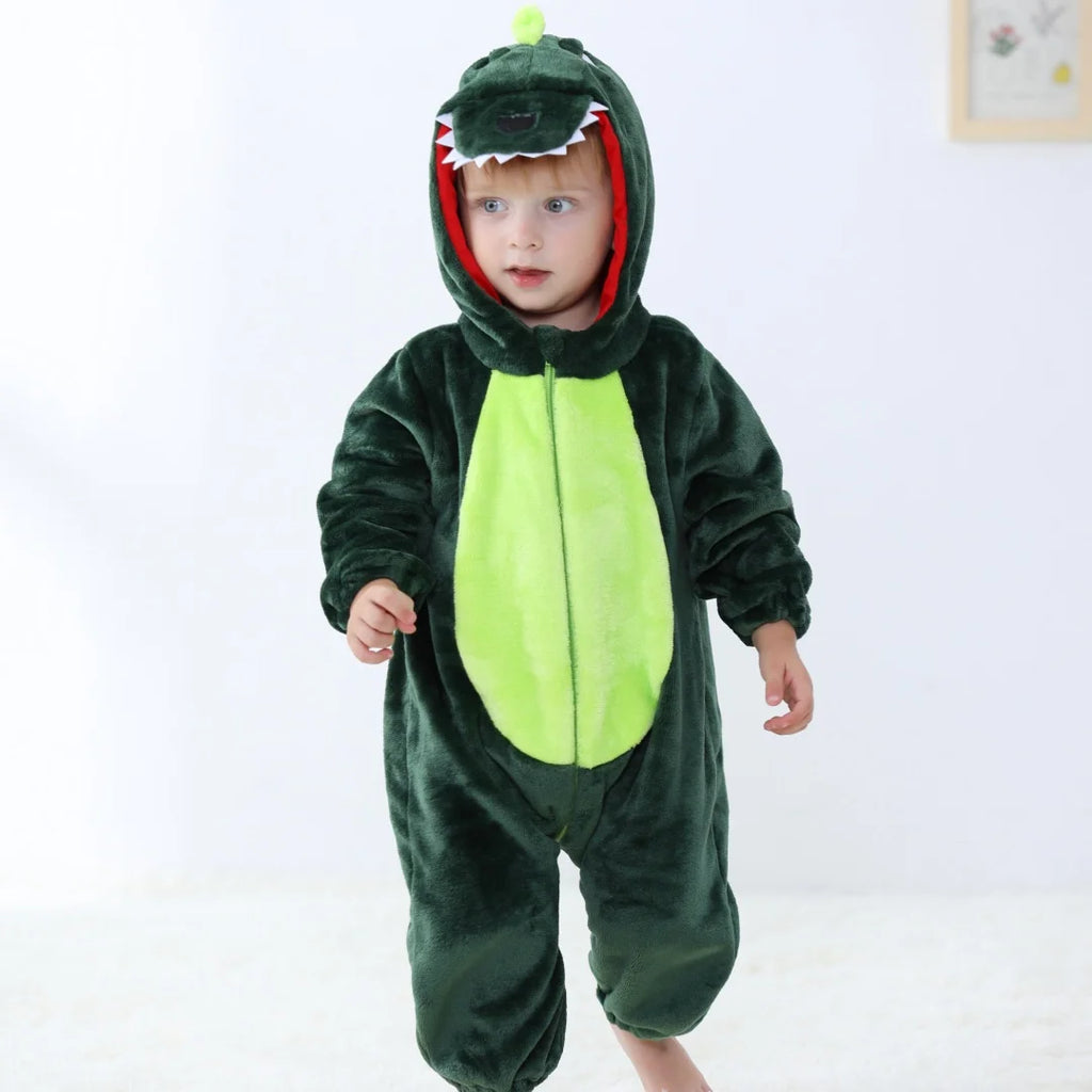 Baby Unisex Romper Kigurumi Infant Cute Stitch Dinosaur Animal Jumpsuits Newborn Cartoon Pajamas For Kids Boys Girls Christmas