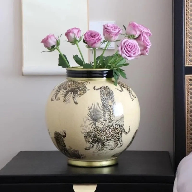 Ceramics Vases Modern Storage Flower Bottle Sculptures