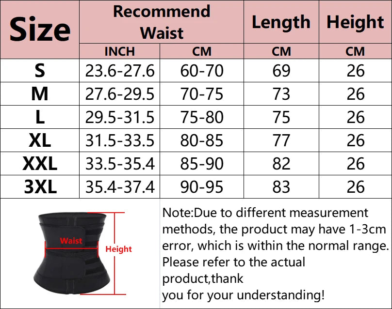 Men Waist Trainer Slimming Body Shaper Fitness Belt Weight Loss Fat Burning Sport Girdle Sweat Trimmer Workout Cincher Shapewear