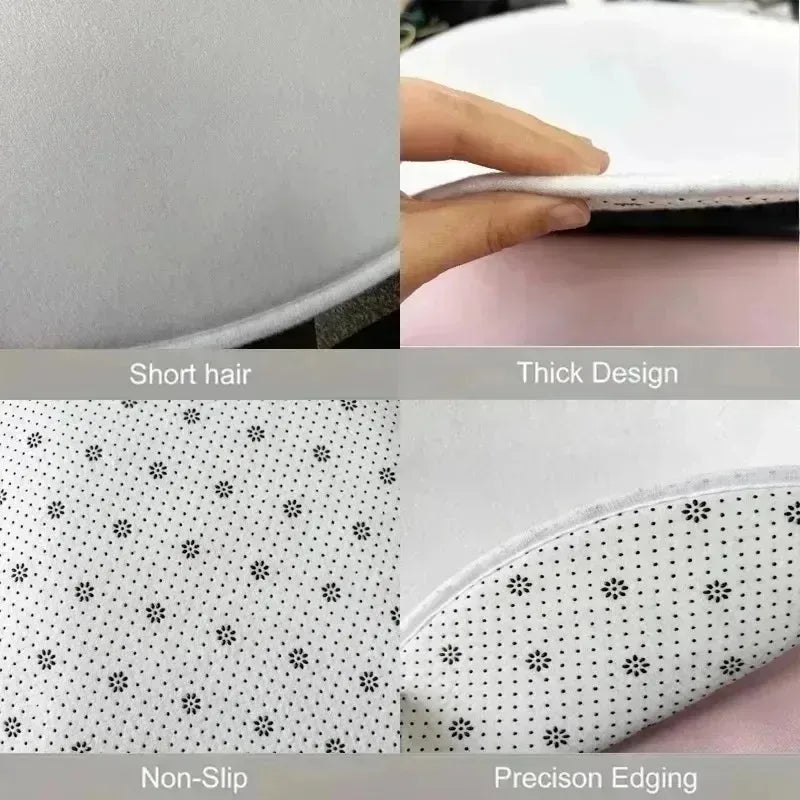 Bohemian Style Circular Carpet Indoor Carpet Bedrooms Circular Floor Mats Suitable Living Rooms Study Rooms Bathrooms Decoration