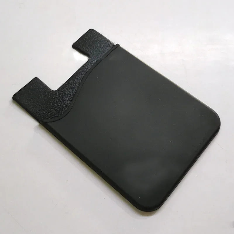1PCS  Silicone Business Credit Pocket Adhesive Fashion Women Men Cell Phone ID Card Cover Holder Slim Case Sticker Case Bags