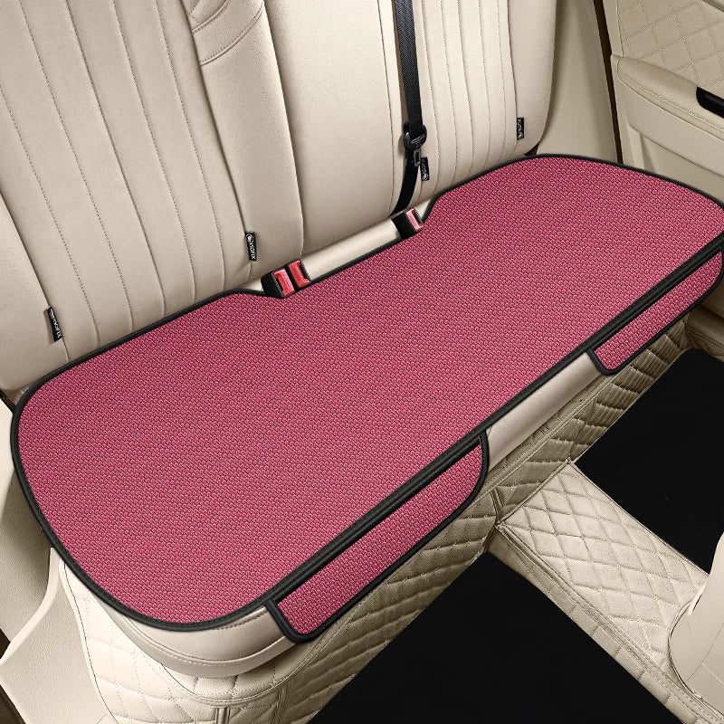 Breathable Ice Silk Car Seat Cushion Non-slip and Wear-resistant Solid Color Ice Silk Car Seat Cover, Universal Fit Most Cars