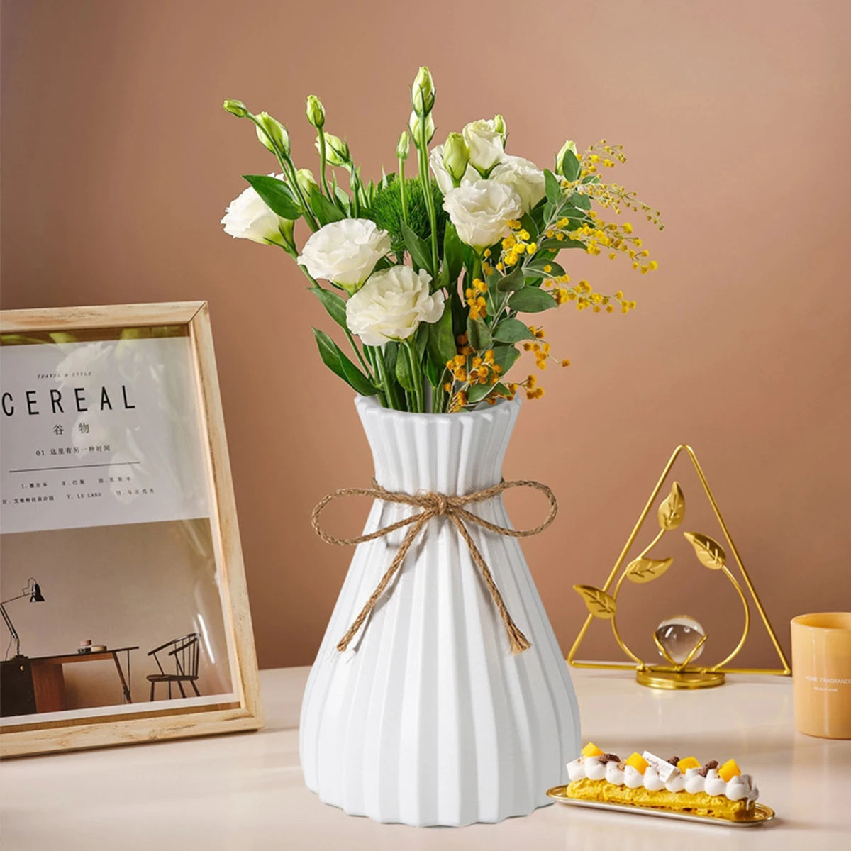 1PC Water Ripple Plastic Vase