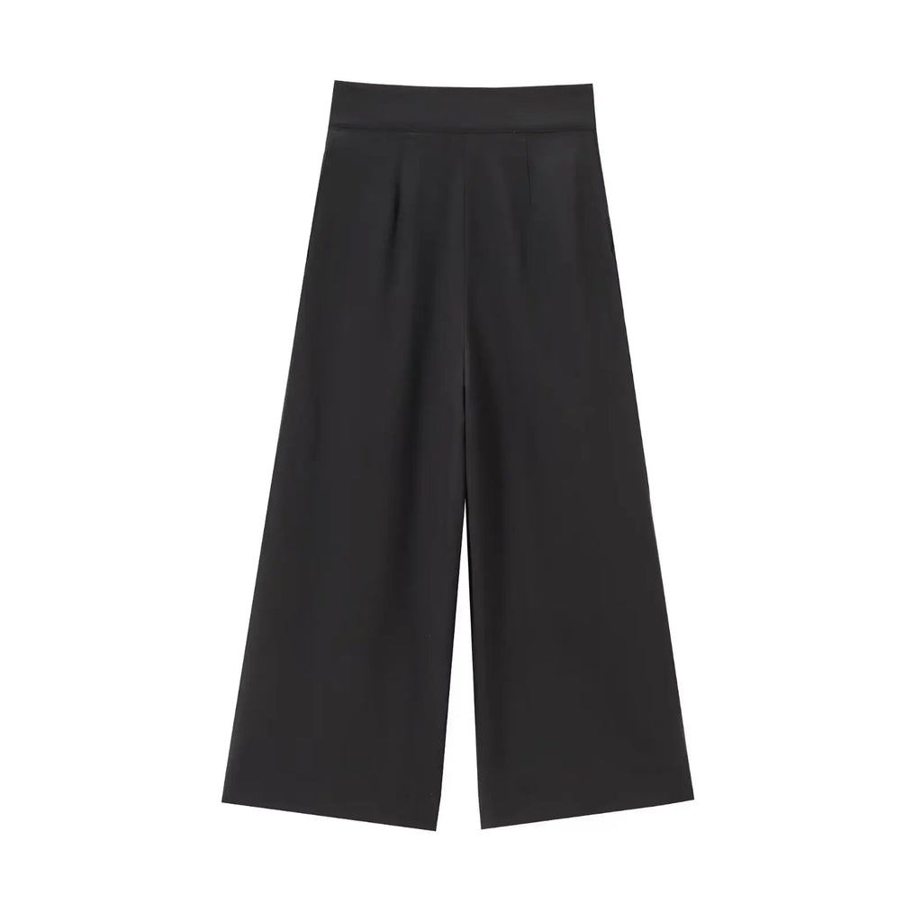 TFMLN Fashion Women's Trouser Suits Sleeveless V-Neck Top With Belt Straight Pants Sets 2025 Spring Summer Commuter 2 Piece Set