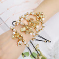 Hot Sale Venezuela Flag Cross Pearl Copper Beads Braided Adjustable Bracelet Classic for Man Woman Party Birthday Jewelry Gift
