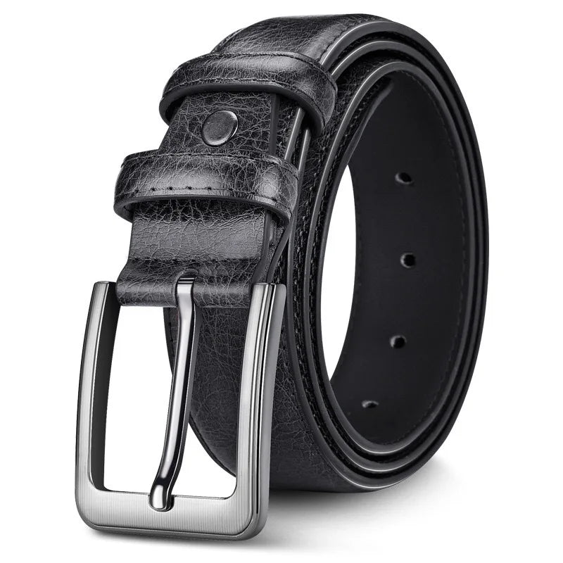 Mens Belt - Mens Ratchet Belt Leather for Dress Pant - Micro Adjustable Belt Fit Everywhere