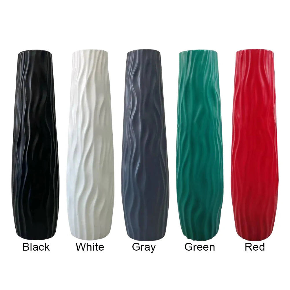 Large Floor Vase Decorative Vase Textured Floor Standing Vase for Home Living Room