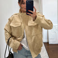 Women's Jacket Black Suede Jacket
