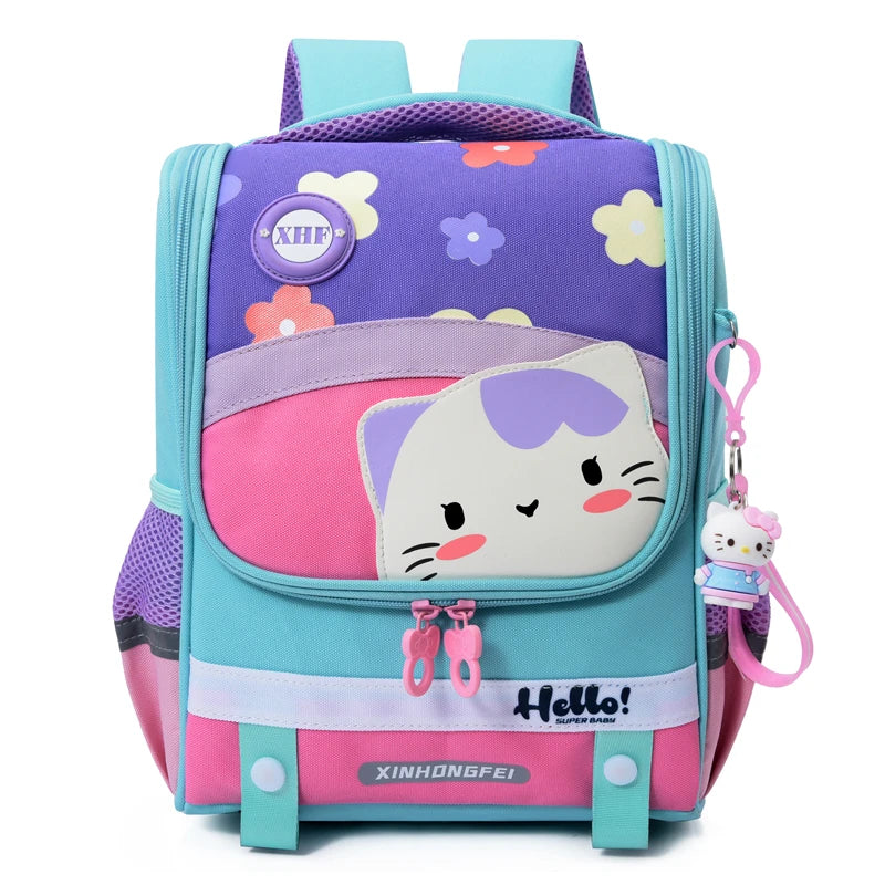 Shark Backpack Boys for Kids Girl Kitten Bookbag for Primary School Bags Travel Back Pack