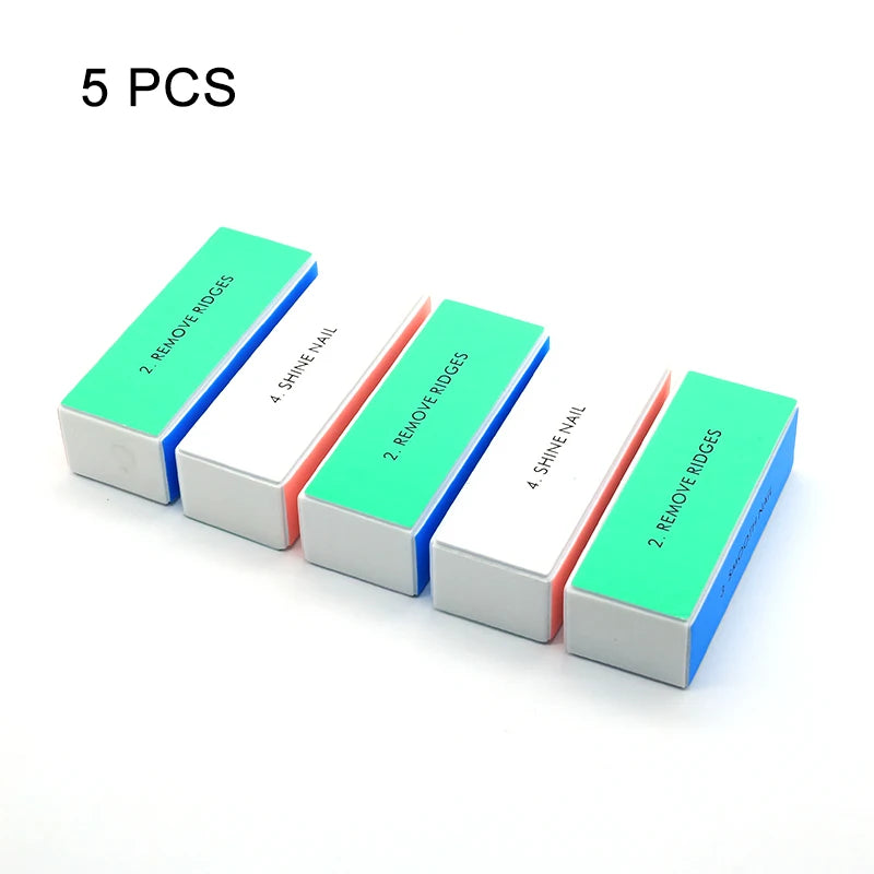 Nails Buffer Grind Buffing Block pink Nail File For Pedicure Manicure Care Nail Art Sponge Buffer Polish Nail accessories Tools