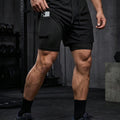 Men's 2 in 1 Running Workout Short with Phone Pocket Towel Loop Gym Athletic Quick Dry Stretchy Performance Shorts Activewear