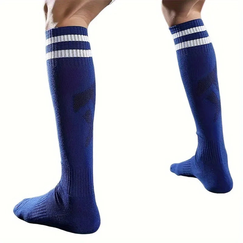 3 Pairs Breathable Mesh Athletic Terry Socks Cushioned Moisture-managing and Durable Reduces Foot for Running Hiking & Sports