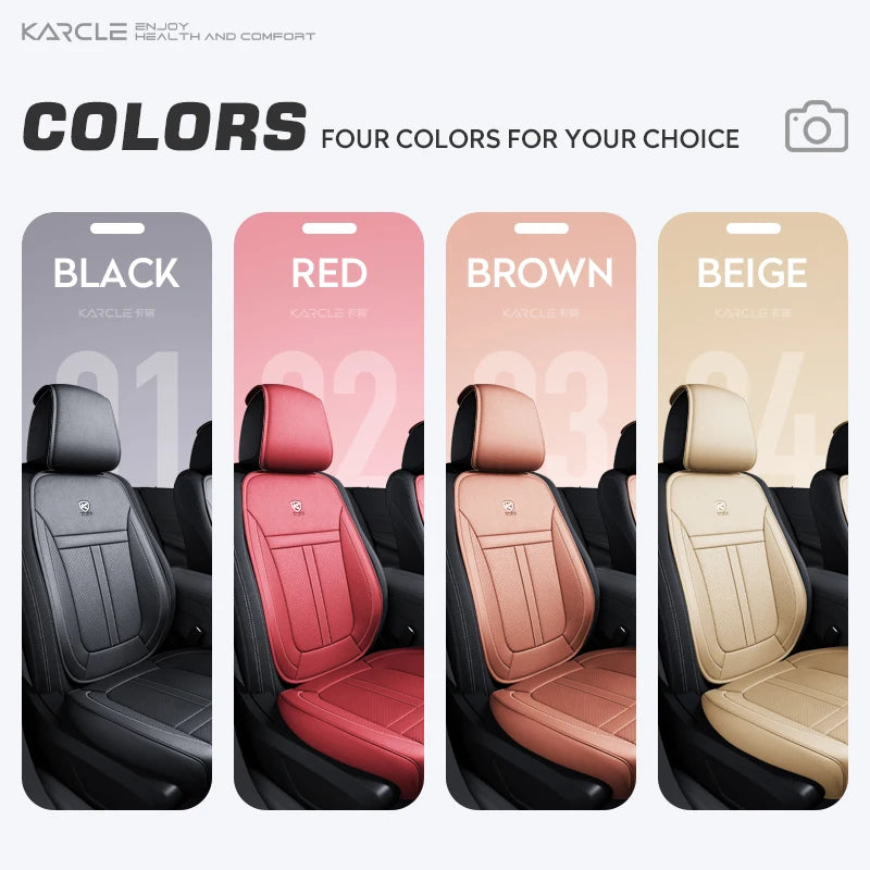 360 Surrounded Nappa Leather Car Front Seat Covers Universal Fit For Most Cars Cushion Covers Car Styling Seat Protector Pads