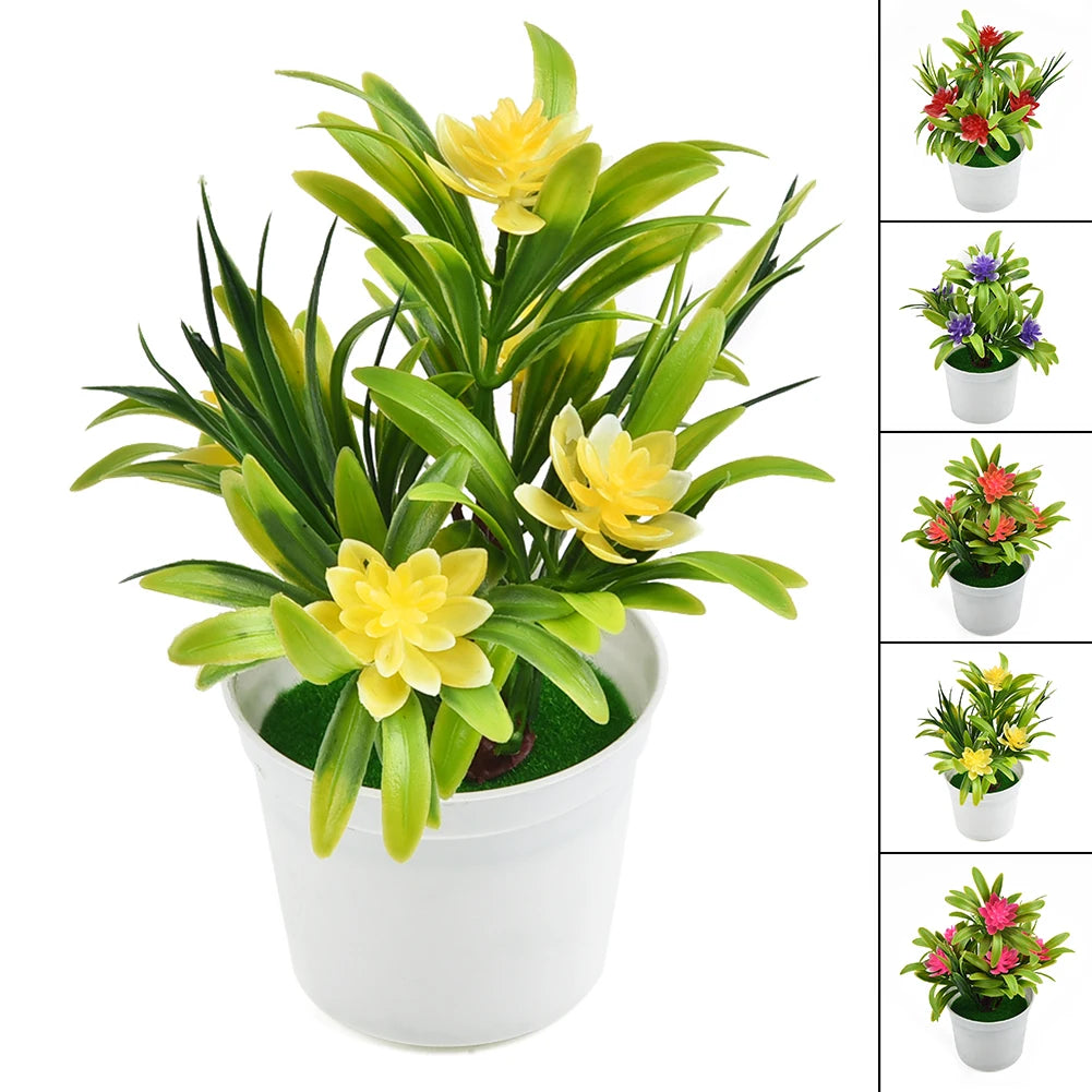 Artificial Flowers Plant Pot Simulate