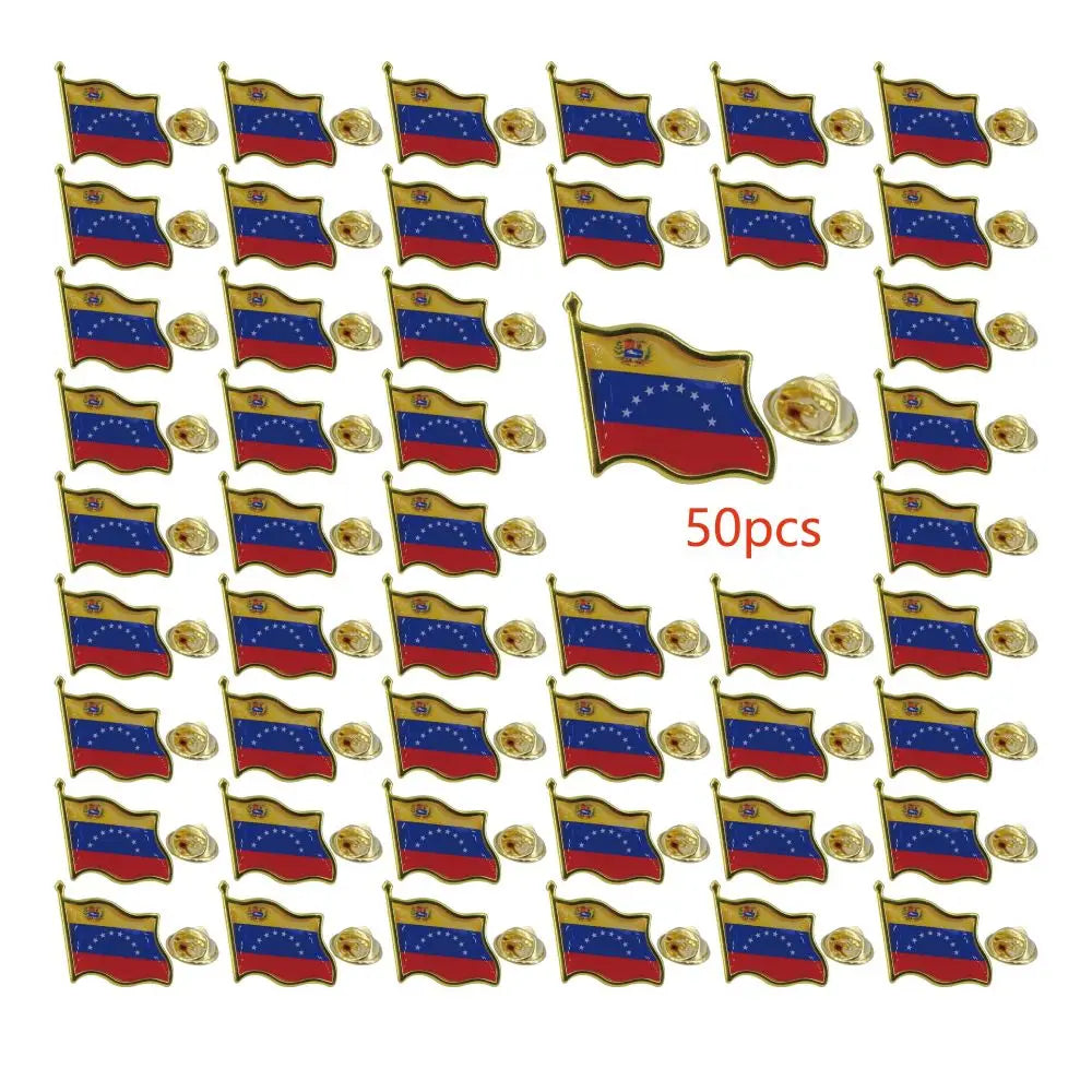 Venezuela Flag Lapel Pin - Enamel Metal National Badge | World Travel Souvenir Gifts for Men & Women | Country Flag Patriotic Br