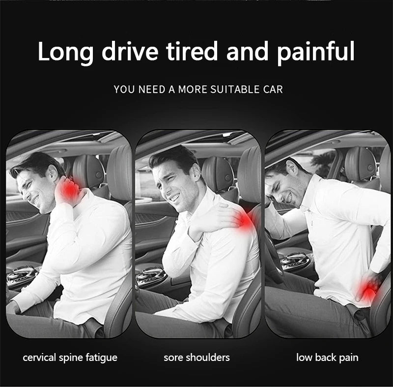 Car Lumbar Back Support Headrest Neck Pillow Memory Foam Lumbar Pillow Universal Soft Neck Pillows Cushion Car Seat Cushion