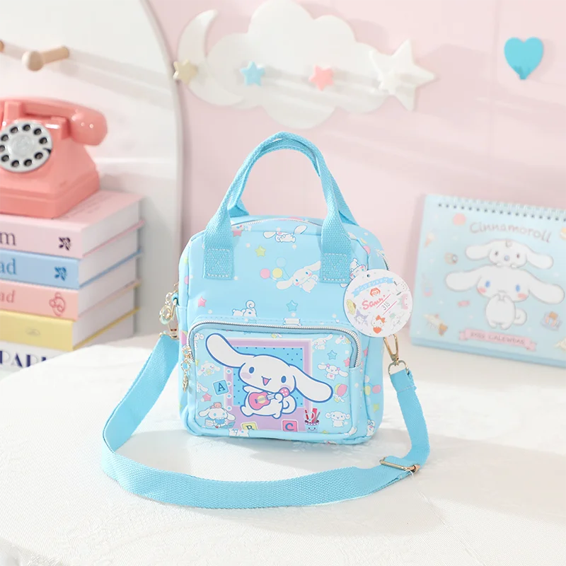 HELLO KITTY Hello Kitty Kuromi Melody Cinnamoroll Children's Cartoon Versatile Handheld Crossbody Bag Shoulder Bag