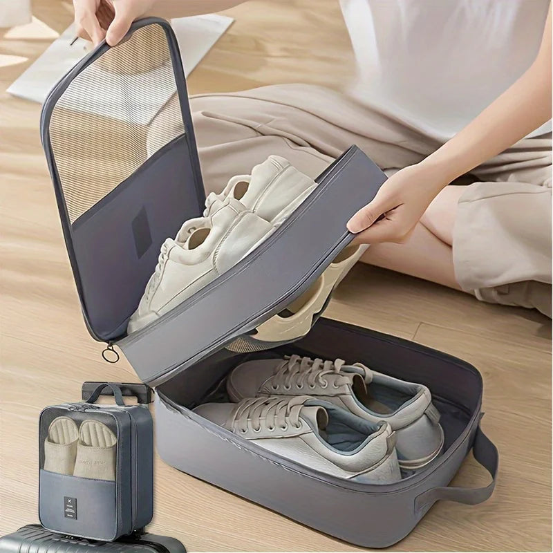Shoe Bags - Holds 3 Pair of Shoes, Travel Essentials for Flying Carry On Luggage Accessories