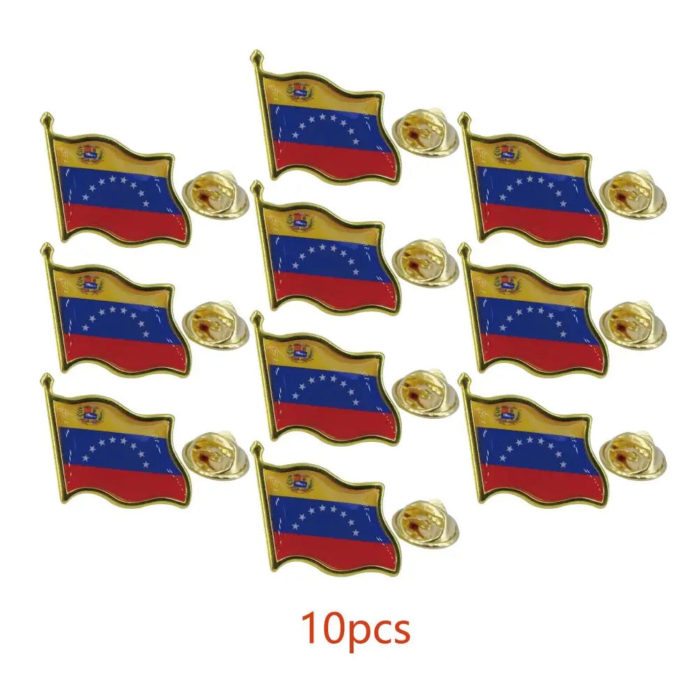 Venezuela Flag Lapel Pin - Enamel Metal National Badge | World Travel Souvenir Gifts for Men & Women | Country Flag Patriotic Br