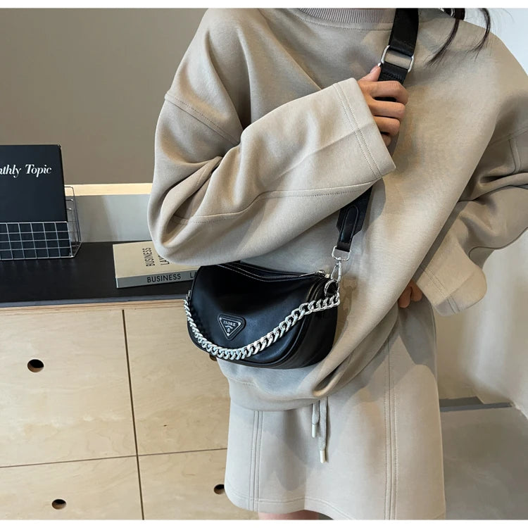 Famous Designer Ladies Shoulder Bag Leather Crossbody Handbag Women Messenger Tote Luxury Brand Classic Elegant Fashionable