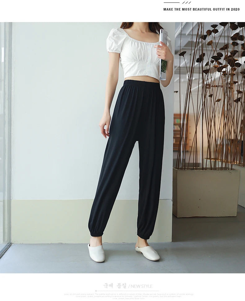 Women's Pajama Pants Autumn Modal Lounge Wear Home Pants for Women Sleepwear Home Pants Home Suit Fall Homewear Trouser