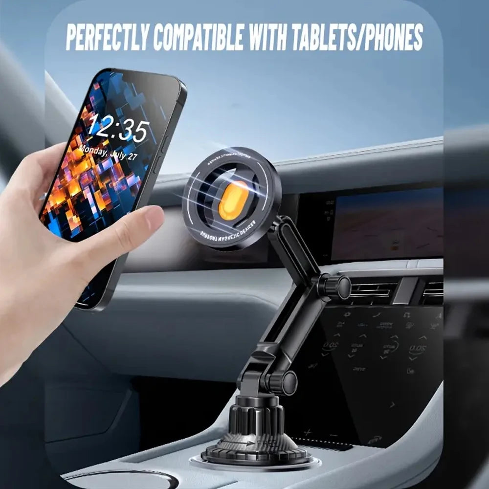 Magnetic Phone Holder Installation of Water Cup in Car for Magsafe IPhone 16 15 14 13 12 Samusng Xiaomi 360° Rotation Cell Mount