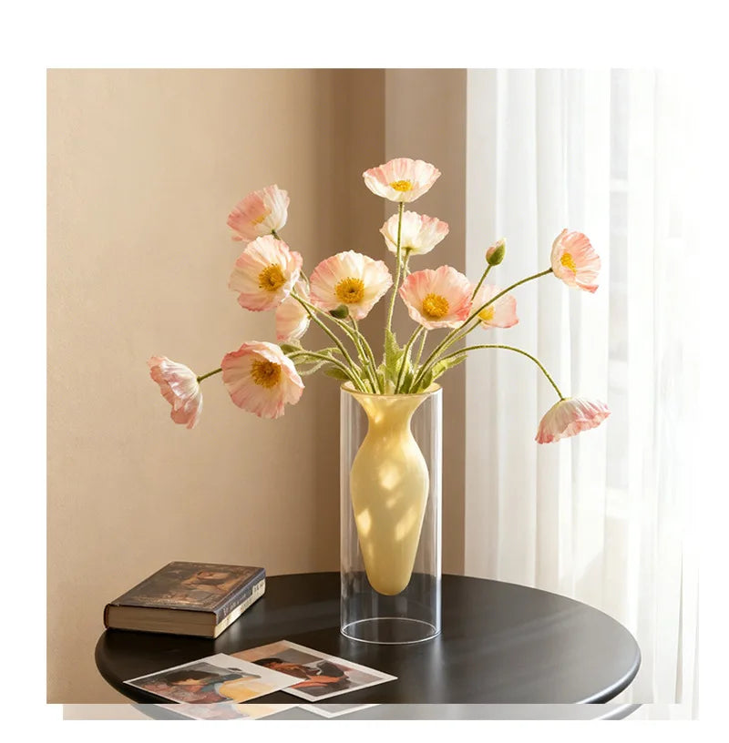 Modern Double-layer Transparent Glass Vase