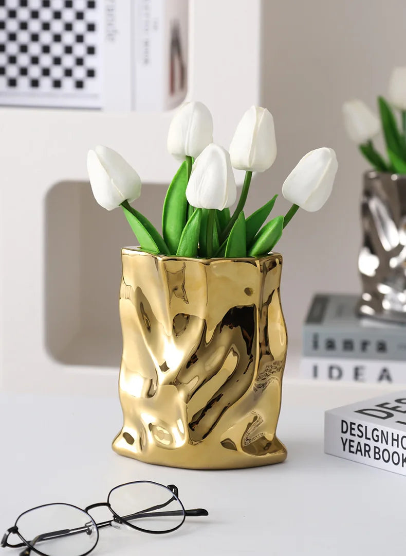 Nordic Ceramic Irregular Vase