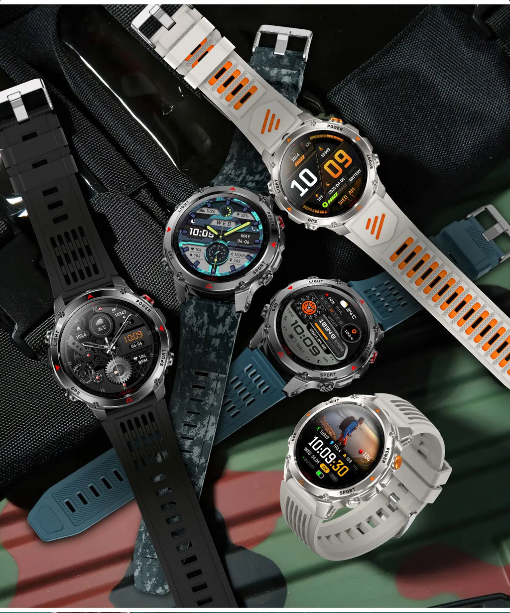Smart Watch For Men 1.46'' 360*360 HD AMOLED Color Display Voice Call Compass LED Sports Fitness Waterproof Watch Ladies