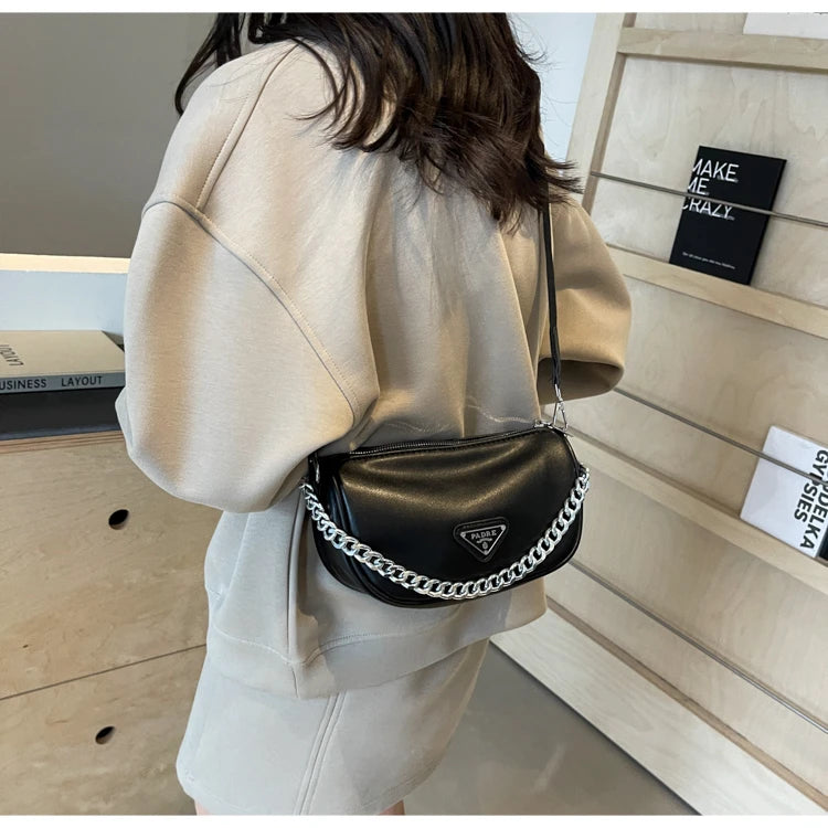 Famous Designer Ladies Shoulder Bag Leather Crossbody Handbag Women Messenger Tote Luxury Brand Classic Elegant Fashionable