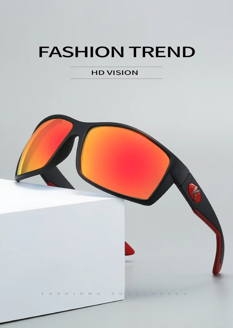Karos Super Fashion Square Polarized Sunglasses Men Women UV protection outdoor Riding Fishing Retro Designer Sun Glasses UV400