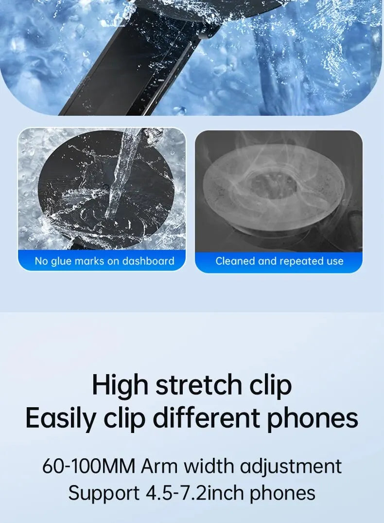 Suction Cup Phone Holder Windshield/Dashboard/Window, Universal Suction Cup Car Phone Holder Mount with Sticky Gel Pad, Compatib
