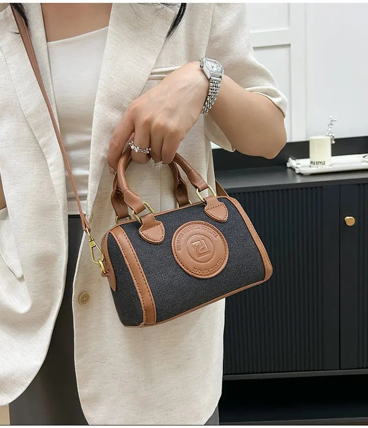 Famous Designer Leather Women's Tote Bag Luxury Brand Popular Classic Fine Craftsmanship Elegant Vintage Commuter Bag