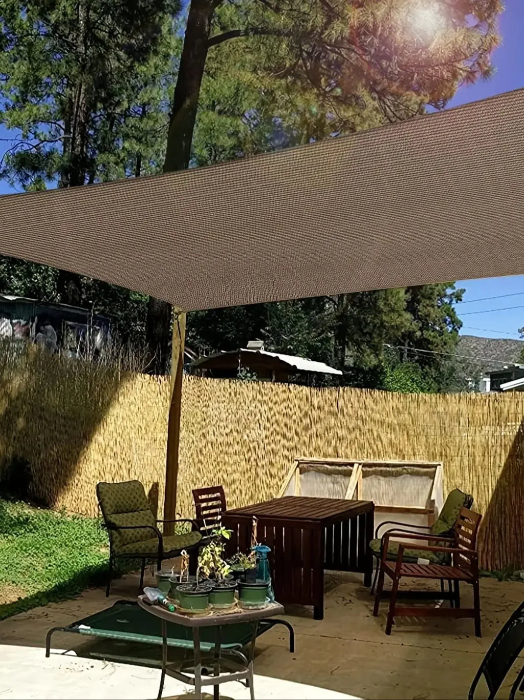Backyard Shade Net - Ultra Dense, Durable & Multiple Sizes, Shade Net/Privacy Fence/Plant Shade Cloth, Suitable for Patios, Gree