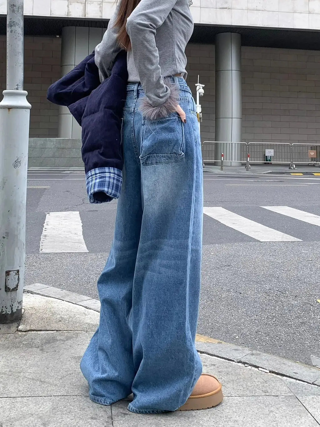 Women's Wide-Leg Jeans High-Waisted