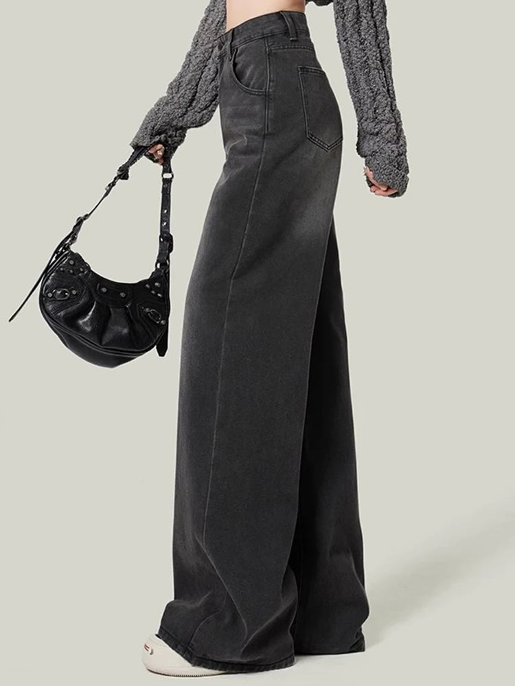High Waist Jeans Lady Slim Fit Loose