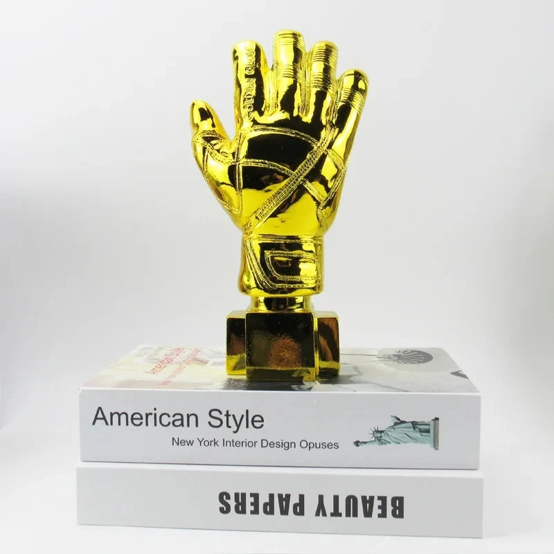 15/20/25cm Soccer Trophy Golden Ball Golden Ballon Football Excellent Player Award Competition Honor Reward Spherical Trophy