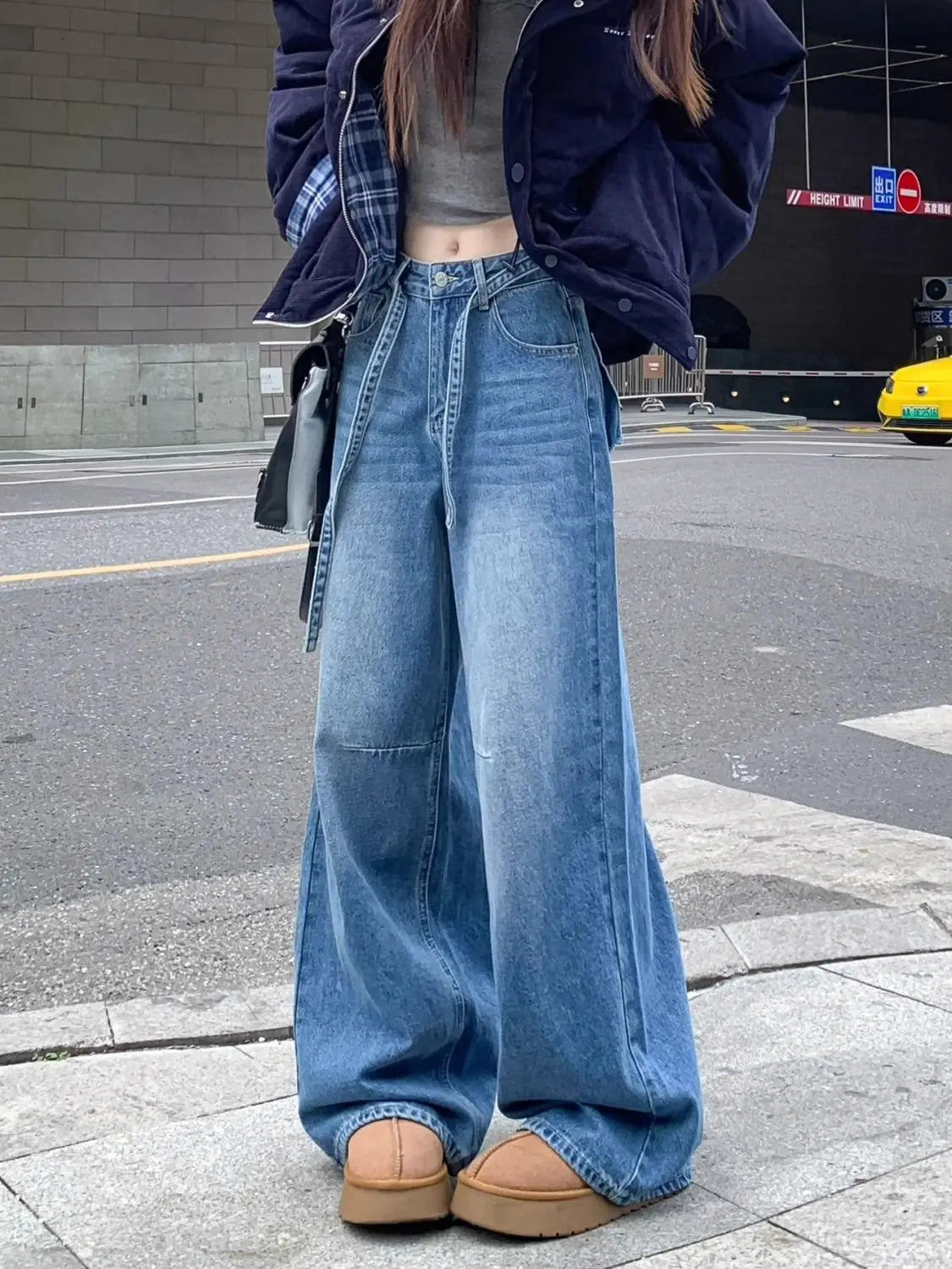 Women's Wide-Leg Jeans High-Waisted