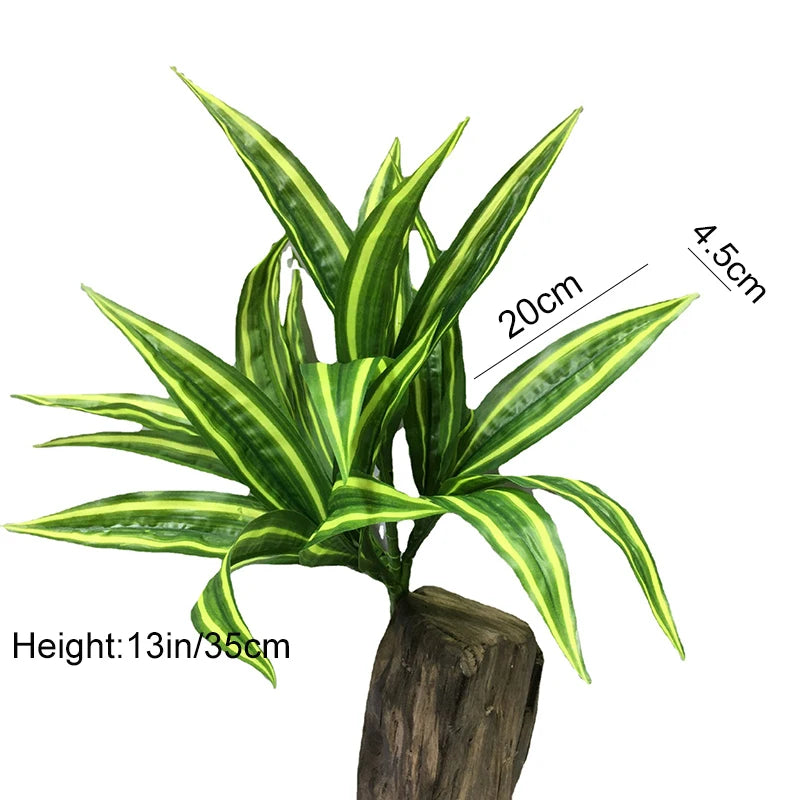 Artificial Plants Wall Palm Leaves