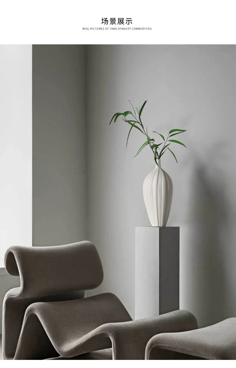 Elegant Ceramic Vase Decoration Dry Flower Arranger