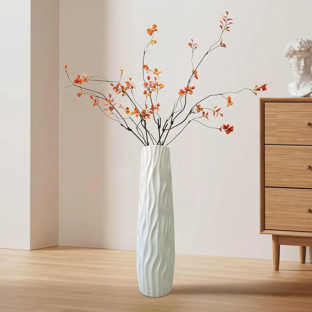 Tall Vases for Floor Textured Standing Decoration