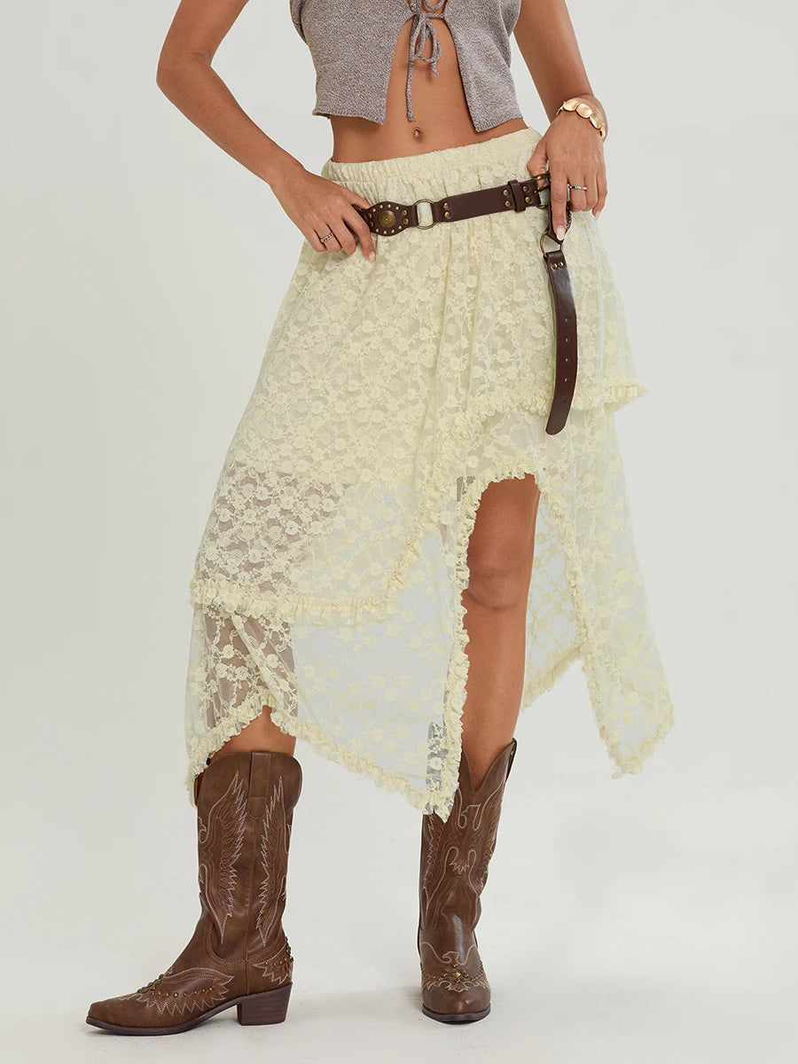 Women s Fashion Pleated Midi Skirts with Floral Print High Waist A-Line Skirts Elegant Summer Casual Skirts