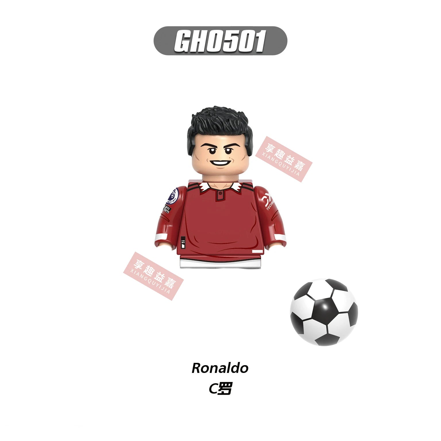 2026 NEW World Famous Football Players Figurine Messi Ronaldo Neymar Lewandowski Mini Action Building Block Model Toy Kids Gifts