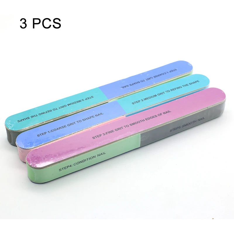 Nails Buffer Grind Buffing Block pink Nail File For Pedicure Manicure Care Nail Art Sponge Buffer Polish Nail accessories Tools